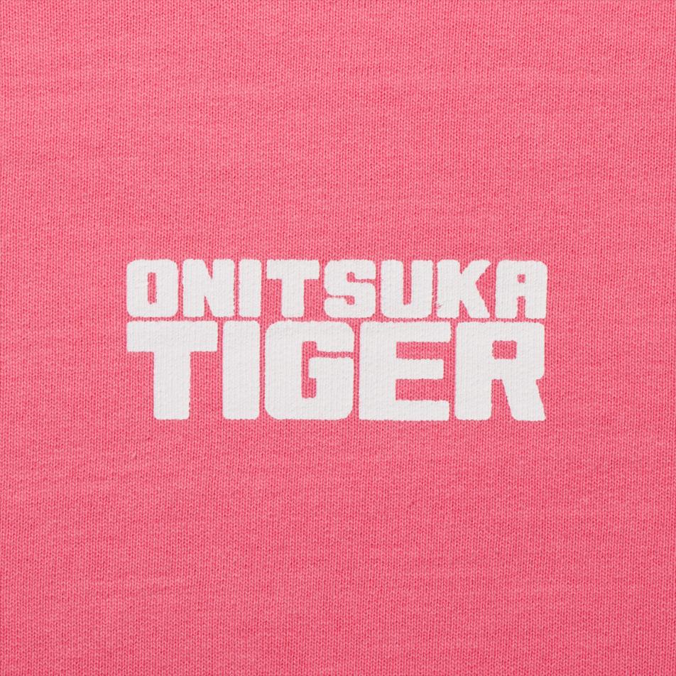 Onitsuka Tiger Sweat Hoodie With Letter Print Comfortable Pullover Long Sleeve Sweatshirt Unisex hoodies Pink 2183B279-700