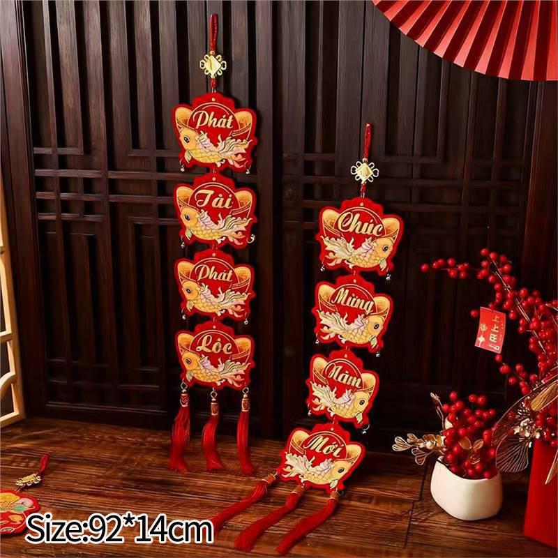 Mini Spring Festival Couplet Decoration for Entrance Door 2026 Spring Festival Wall Decoration Mini Short Couplets Party Decor