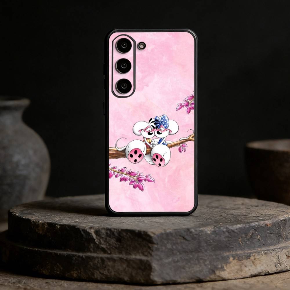 cartoon Diddl Mouse Phone Case For Samsung Galaxy A13,21s,22,31,32,52,53,71,72,73,Soft Black Cover