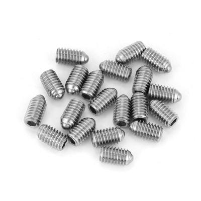 Set van 20 stuks roestvrijstalen zeskantige veerkogelplunjerschroef (M6*10)