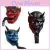Halloween Devil Samurai Hannya Horror Latex Full Face Mask For Cosplay