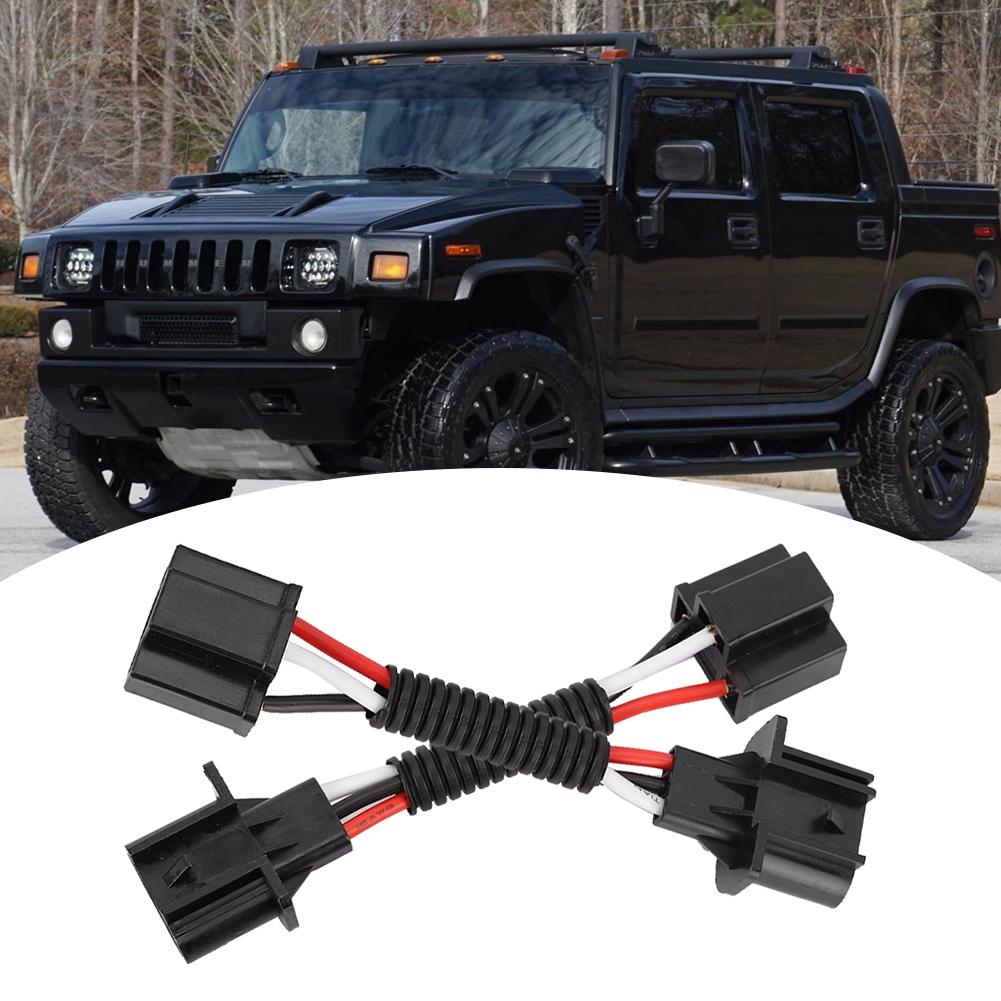 2pcs for H13 Male to H4 Female Adapter 75W Headlight Conversion Cable Fit for