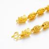 Vietnamese Gold Sand Hollow Dragon Head Domineering Men's Necklace Gold Euro Coin Gold Jewelry