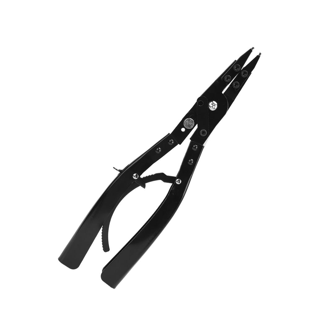 16in Snap Ring Pliers Set Metal Straight Circlip Pliers Remove Tool with 180° and 90° Tip Attachments for Vehicle Maintenance