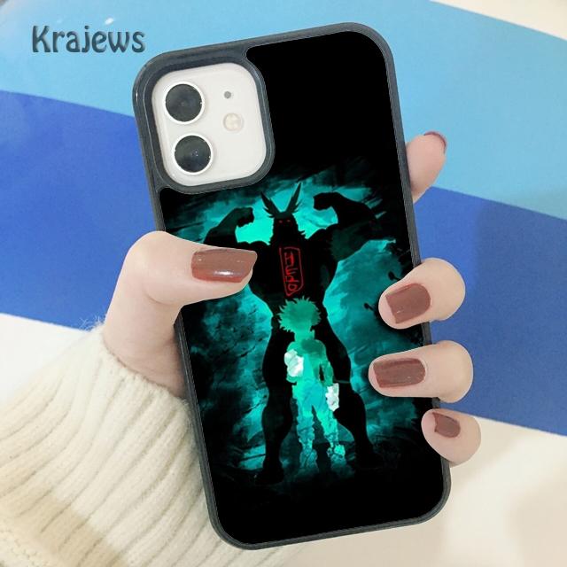 Krajews All Might Boku No Hero Academia Soft Phone Case Cover For iPhone 14 SE 6 7 8 Plus XR XS 11 12 13 Pro Max Galaxy S21 S22