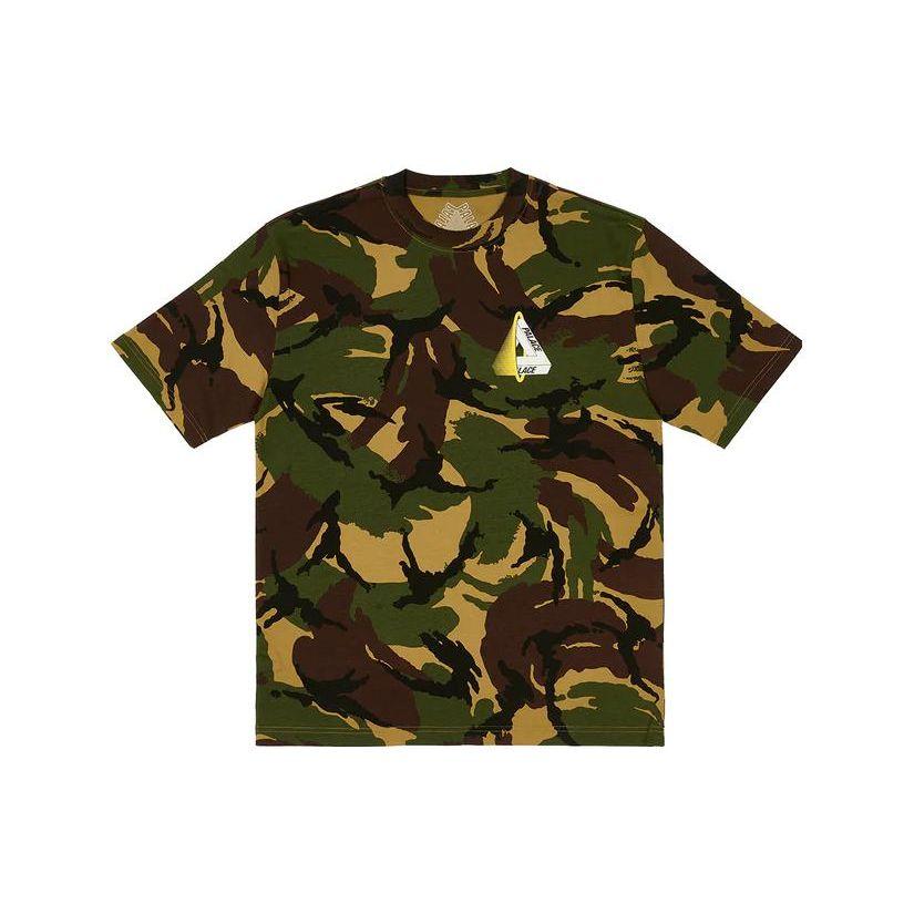 Palace Tri-Void T-Shirt Woodland Camo Unisex Tops Multi-Color P25TS262