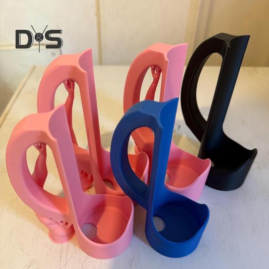 12oz Slim Can Holder with Handle 3D-Printed Ergonomic Grip Drink Holder Universal Drink Caddy for Soda Beer