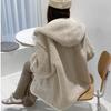 Plush Jacket, Thickened, Hooded Jacket, Women's, Outerwear, Loose, Warm, Casual Jacket, Top