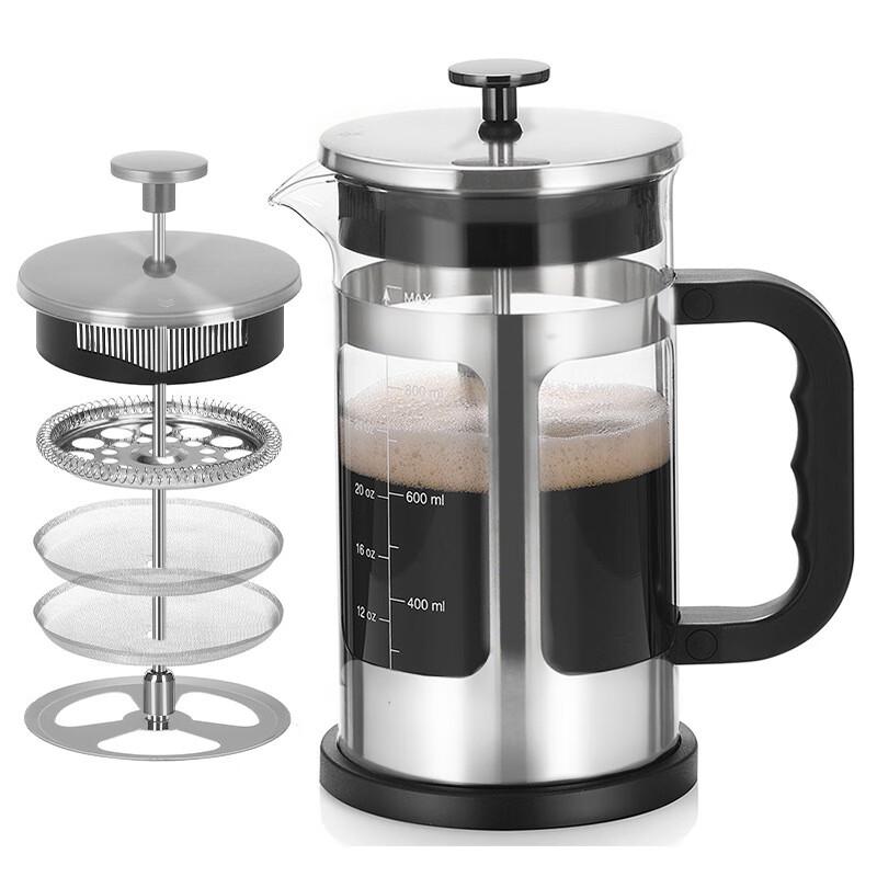 

LISM 1000ML High Borosilicate Glass French Press Coffee Maker
