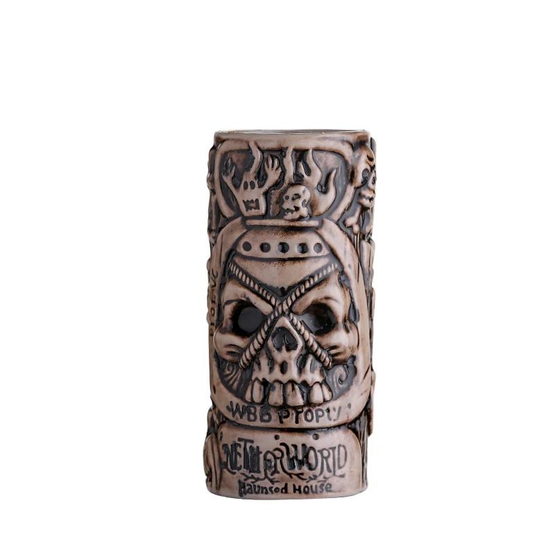 Hawaiian Cocktail Cup Wine Mug Bar Tools Halloween Gift Tiki Mug Home Creative Ceramic Mug Party Christmas Beer Beverage Cups