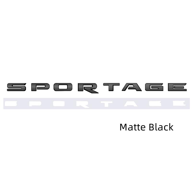 Car Styling ABS Letter Emblem Rear Trunk Body Badge Sticker Decal for KIA Sportage Exterior Accessories