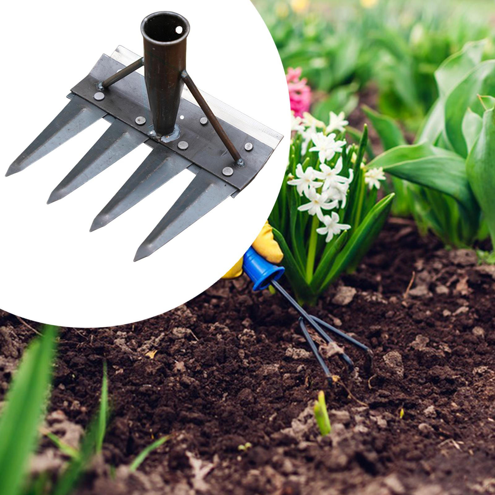 

Garden Hoe Distance Tool Practical Manual Weed Electricity for Agricultural Landscape 4 Tines