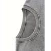 European Size Vintage Creative Pattern Washed "Trust in The Lord" Double-Sided Printed Heavyweight Pure Washed Drop Shoulder Men'S Vintage Street Top