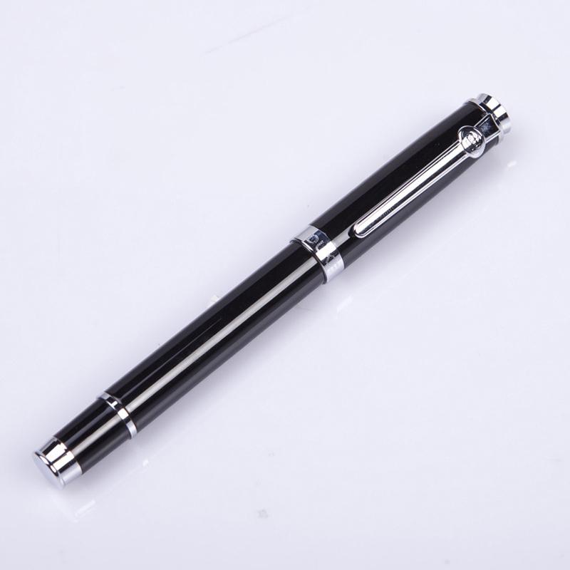 Duke Black & Silver Carbon Fibre Metal Beautiful Style Roller Ball Pen For Office & Home & School DR005