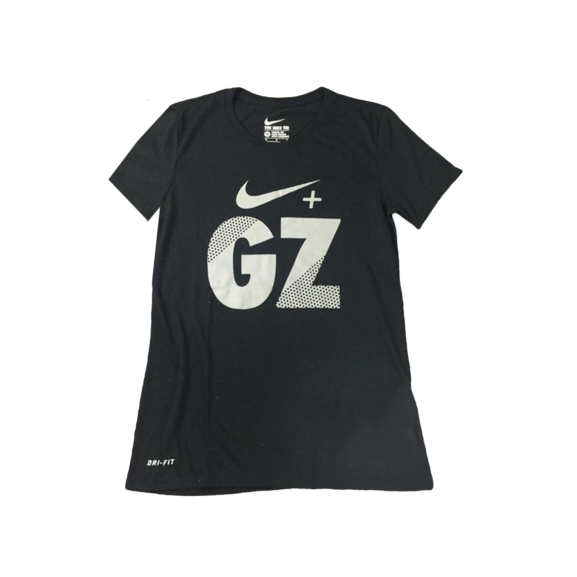 

Nike Gzm Driblend Спортивный пуловер с круглым вырезом Футболка с коротким рукавом Женские футболки 840852-010 XS