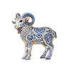 Lovely Goat Brooch Pins For Women Unisex 6 Color Rhinestone Sheep Year New Year Gifts