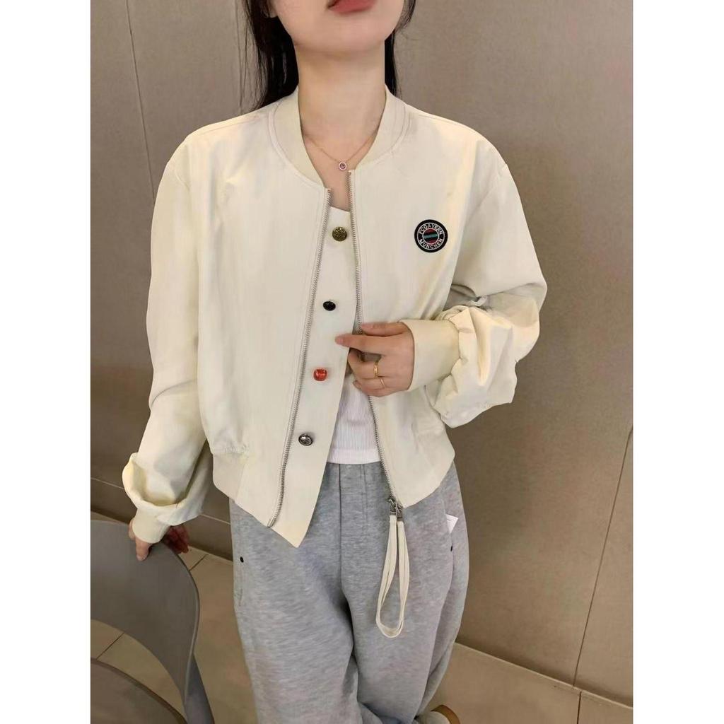 2025 Women's Trendy Casual Baseball Jacket: High-End, Age-Reducing Short Coat for Spring & Autumn