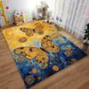 Colorful Abstract Butterfly and Swirl Pattern Carpet for Home Decor Suitable for use as an anti-slip for living room bedroom sofas