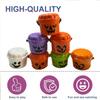 Yousheng 2 Pcs Halloween Boo Buckets Plastic Pumpkin Pails with Handle Portable Small Candy Bowls for Kids Trick or Treat Halloween Party Favors
