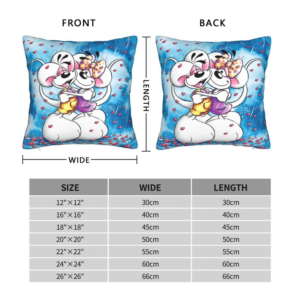 Cartoon Diddl Diddlina Pillow Case Soft Pillow Cover For Wedding Party Home Decor Retro Trendy Pillowcases