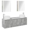 Bathroom Cabinet Set 5 Pcs Concrete Grey Particleboard