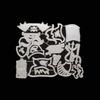 Christmas Gnome Metal Die Cuts Card Embossing DIY Photo Album Template Molds