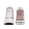 Converse Chuck Taylor All Star fashionable versatile high-top canvas shoes for women in pink and white