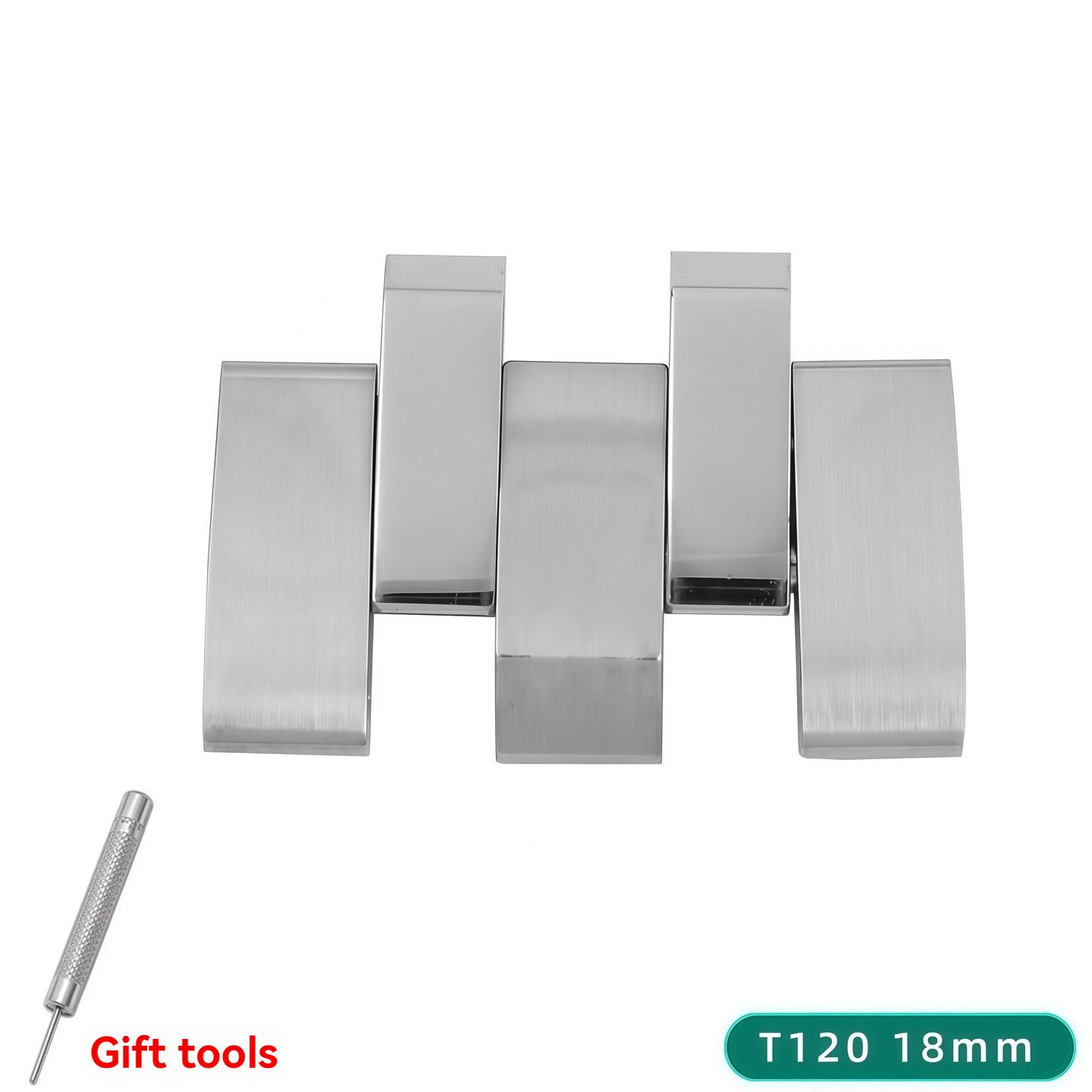 

Для серій Tissot 1853 T41 T045 T055 T063 T065 T085 T086 T094 T097 T099 T120 Браслет для годинника Сталевий сегмент годинника Сегмент годинника Duluer