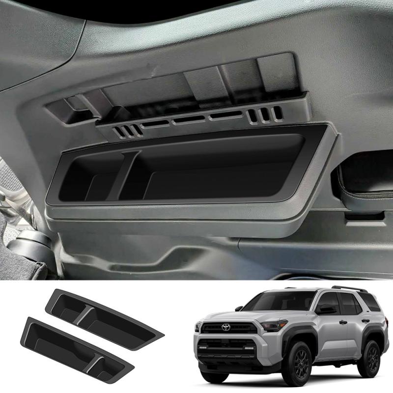 For TOYOTA 4Runner 4 Runner 2025 2026 silicone front rear third row side water cup holder storage box pad Interior Accessories
