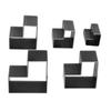 5Pcs Leather Die Cutter Hollow Assorted Size High Carbon Steel Leather Cutter Punch for DIY Handicraft Clay