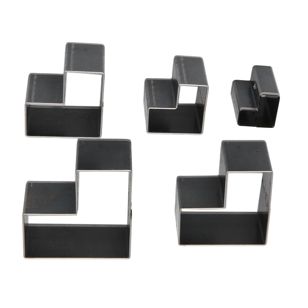 5Pcs Leather Die Cutter Hollow Assorted Size High Carbon Steel Leather Cutter Punch for DIY Handicraft Clay
