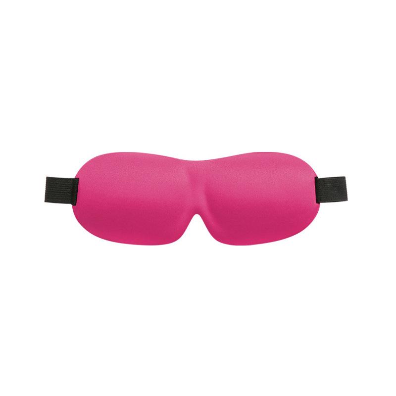 Custom Logo Comfortable Breathable 3D Contoured Foam Eyemask 100% Blackout Eye Mask for Sleeping with Adjustable Strap