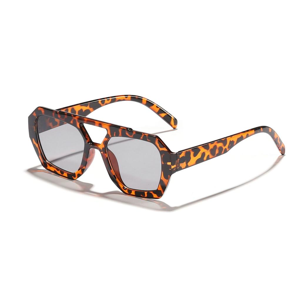 Retro Classic and Personalized Sunglasses, European and American Double-beam Irregular Sunglasses