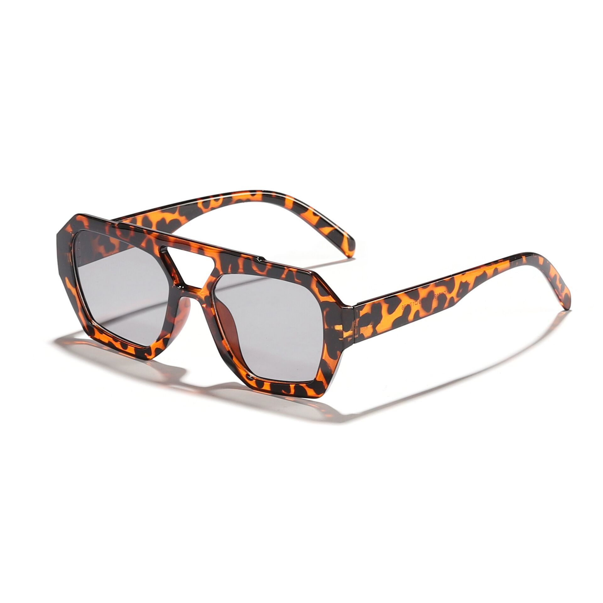 European and American double-beam irregular sunglasses retro classic and personalized sunglasses