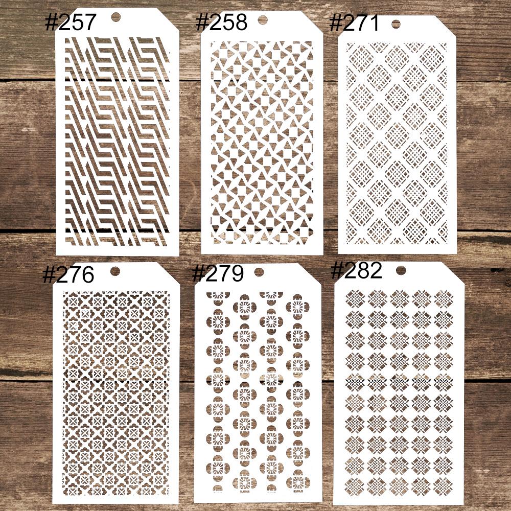 6 SZTUK 12*24 cm Szwu Szablon do Scrapbookingu Malowanie albumu Papier Kartka Making Craft Dekoracyjne Tłoczenie Szablon