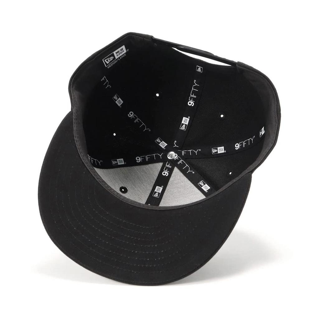 9FIFTY Logo Size 950 WMLOGO BLK WHI 25J [New Era] Cap, Black/Logo, L/XL,