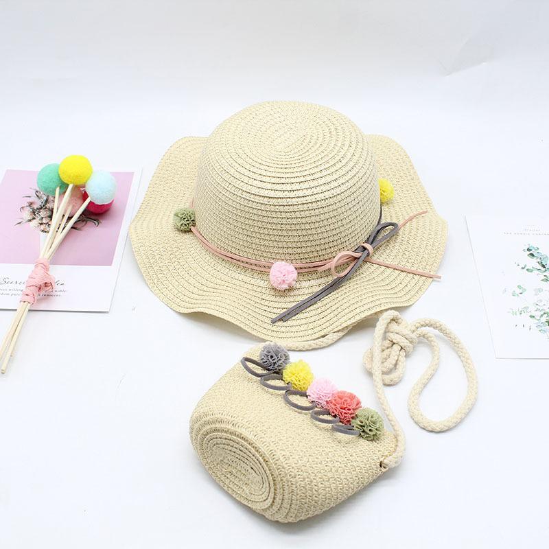Children'S Hat Female Summer Sun Protection Princess Beach Hat Sun Hat Baby Bucket Hat Girl Straw Hat Sun Hat Basin Hat