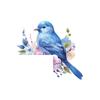 Cartoon Bird Green Plant Flower Switch Paste Home Background Beautification Decorative Wall Stickers