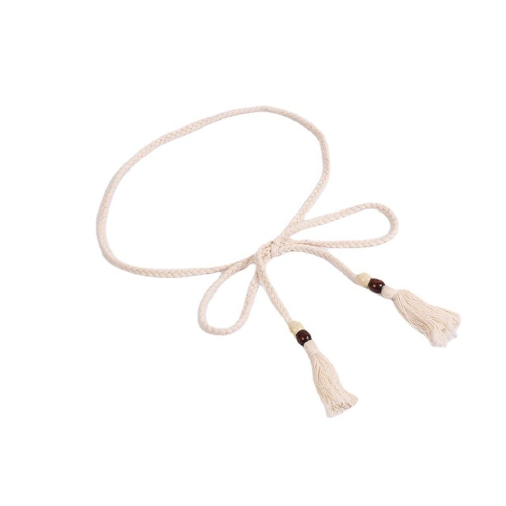 Bobo Style Braided Knotted Waist Belt Fashion Accessories Thin Belt Waistband  for Beginners