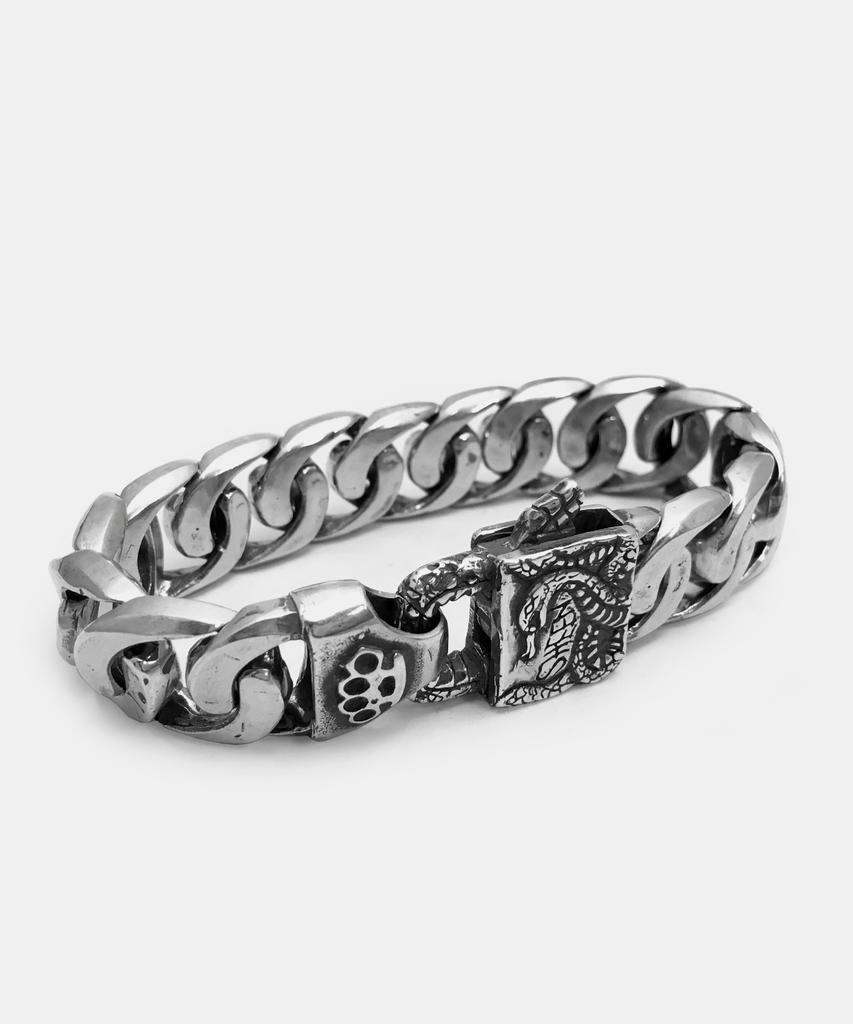 Sheen666 565 Silver Bracelet Snake Charm