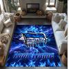 Hertha Bsc Printed Crystal Velvet Rug Non‑Slip Crystal Velvet Carpet For Sofa Bedroom Indoor Home Decoration