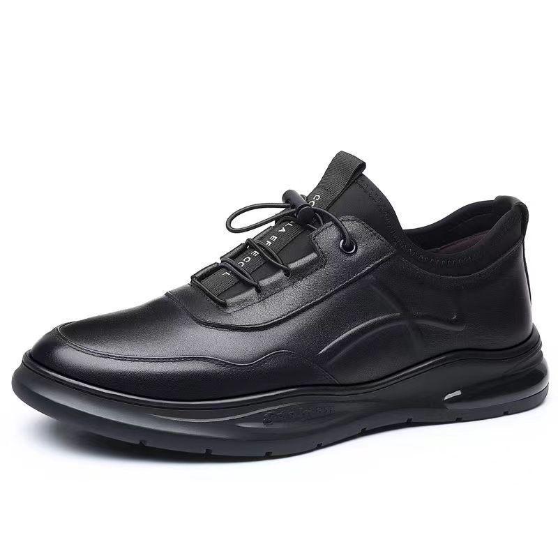 Men's Breathable Soft Leather Lace-up Fashion Business Shoes - British Style Formal Wear