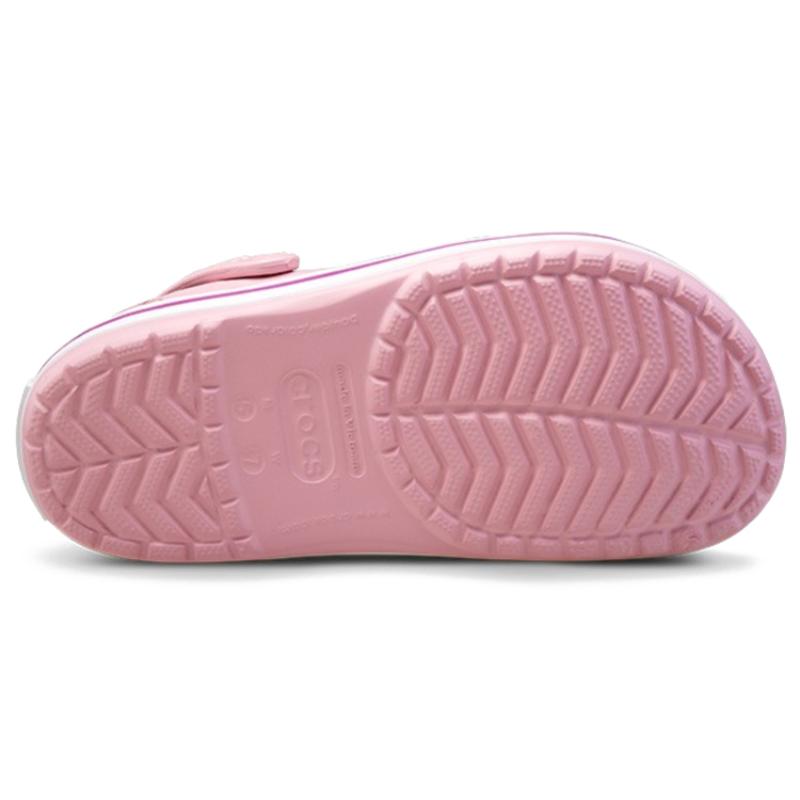 Crocs Crocband Lightweight Breathable Non-slip Wear-resistant Beach Clogs Sandals Unisex Pink Purple