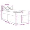 VidaXL Sommier à lattes de lit avec matelas Marron foncé 100x200 cm 3288109