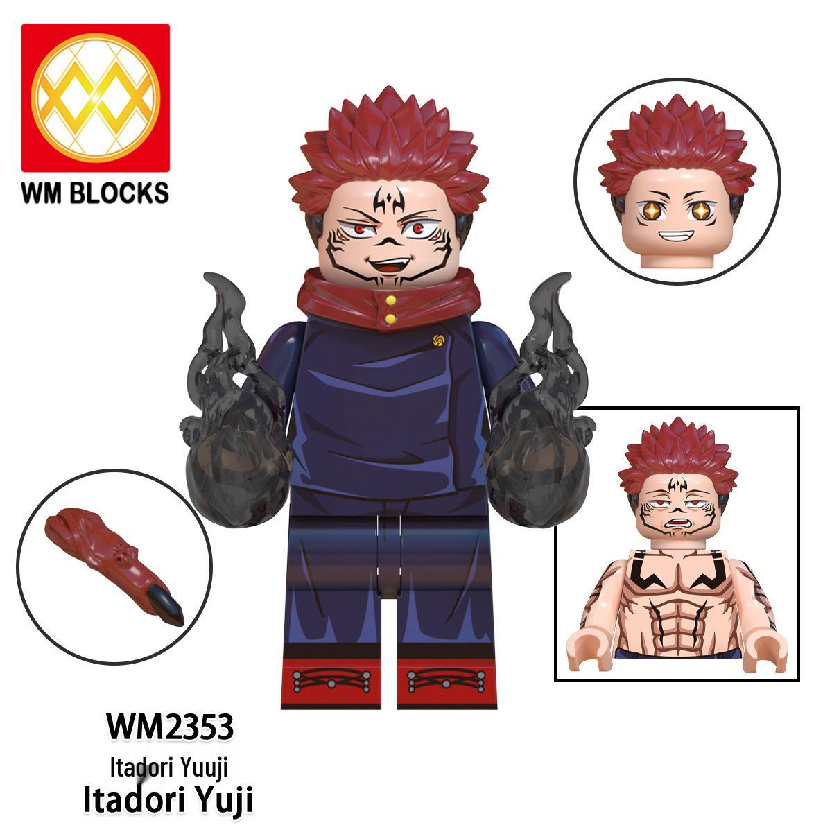 

WM6139 Jujutsu Kaisen Минифигурки: Фушигуро Мегуми и Кугисаки Нобара Конструкторы