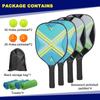 PATIKIL Pickleball Paddle Set with 4 Wooden Pickleball Rackets with Cushion 4 Pickleball 4 Cooling and a Carrying Bag for Men and Women Grips, Balls,
