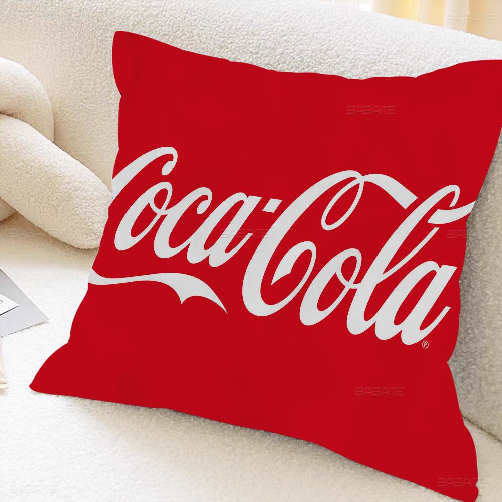 C-COCA-COLAS Pillowcase toon Gift Cushion Cover Bedroom Home Sofa Chair Seat Decor pillow case