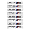 For BMW M E46 E90 E60 3D ABS M Logo Car Fender Badge Trunk Sticker Accessories For BMW M2 M X3 M4 X5M M6 M7 F48 G01 E84 E83 F39 F10 F30 G11 VDLQX1