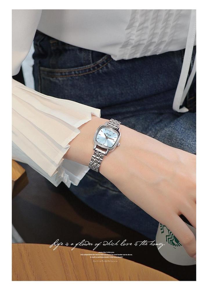 Women's High-End Style Waterproof Quartz Watch - Steel Band, Student Design