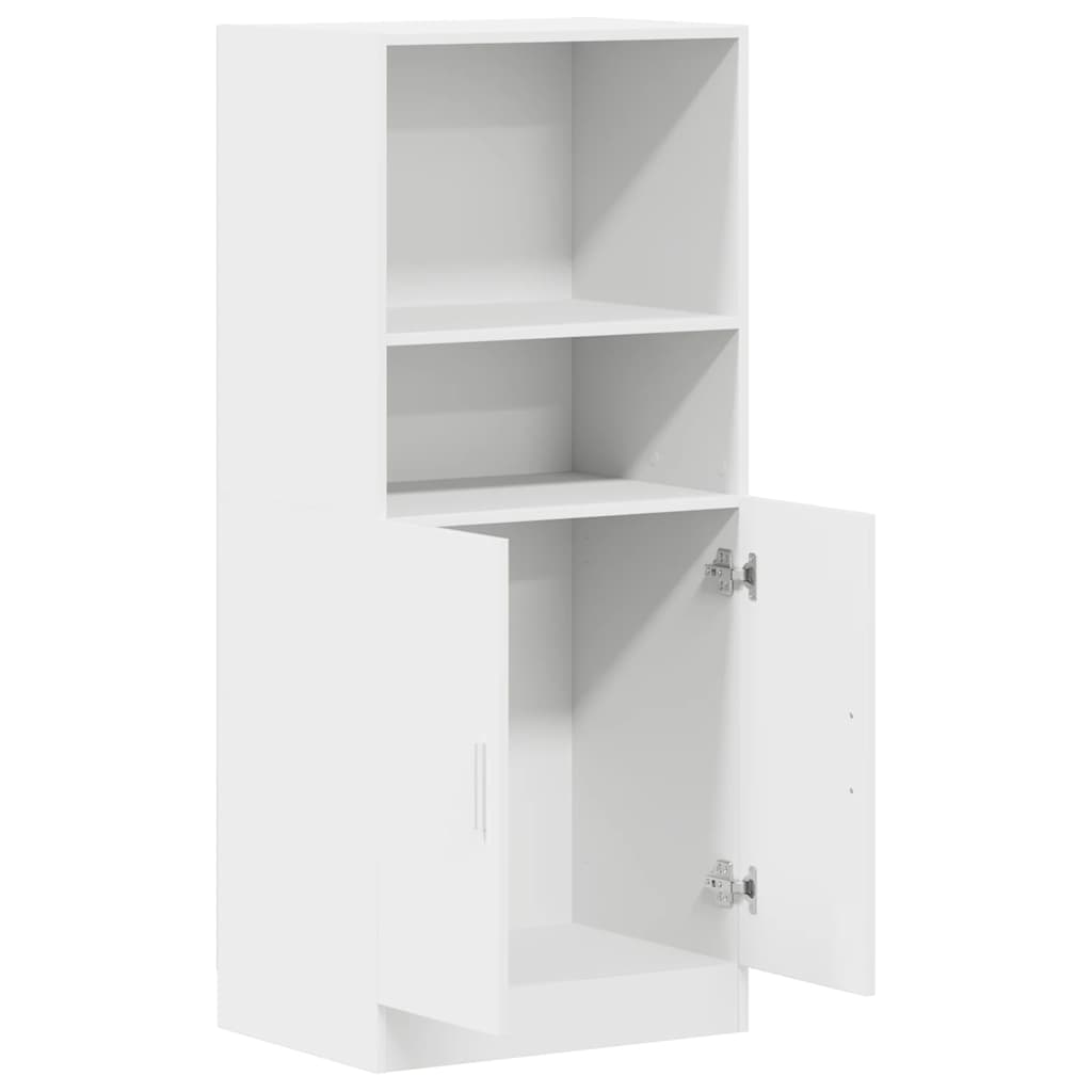 Vidaxl Kitchen Cabinet, White 57X41.5X131.5 Cm Wood-Based Material
